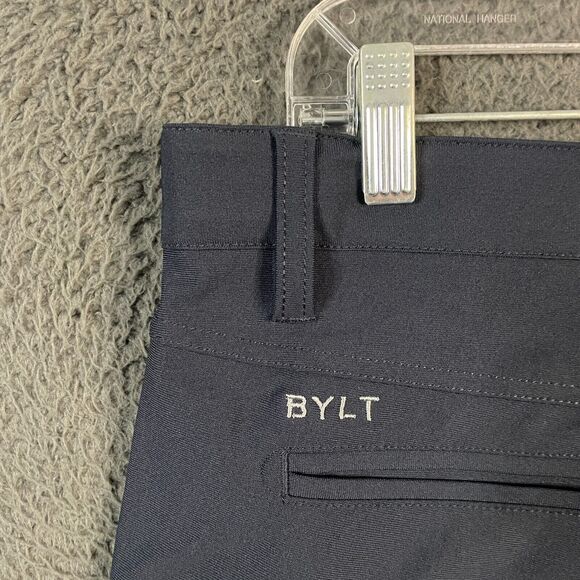 BYLT Pants Mens Medium (Fits 33x31) Blue Slim Fit Everyday Pant Stretch Casual - Picture 8 of 15